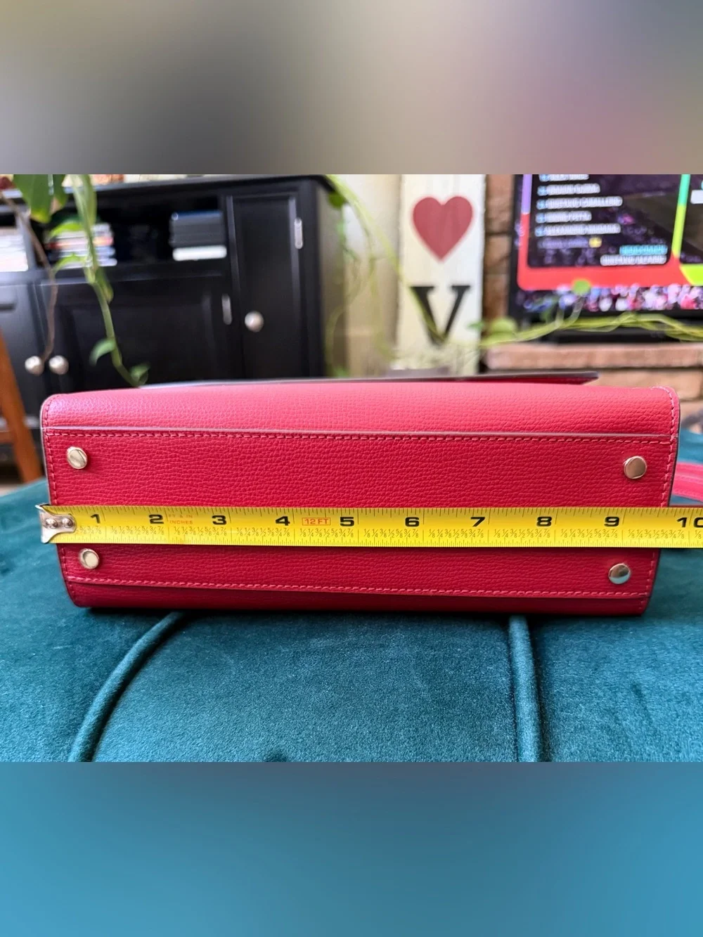 Kate Spade Darcy Red Top-Handle Purse - Picture 7 of 10